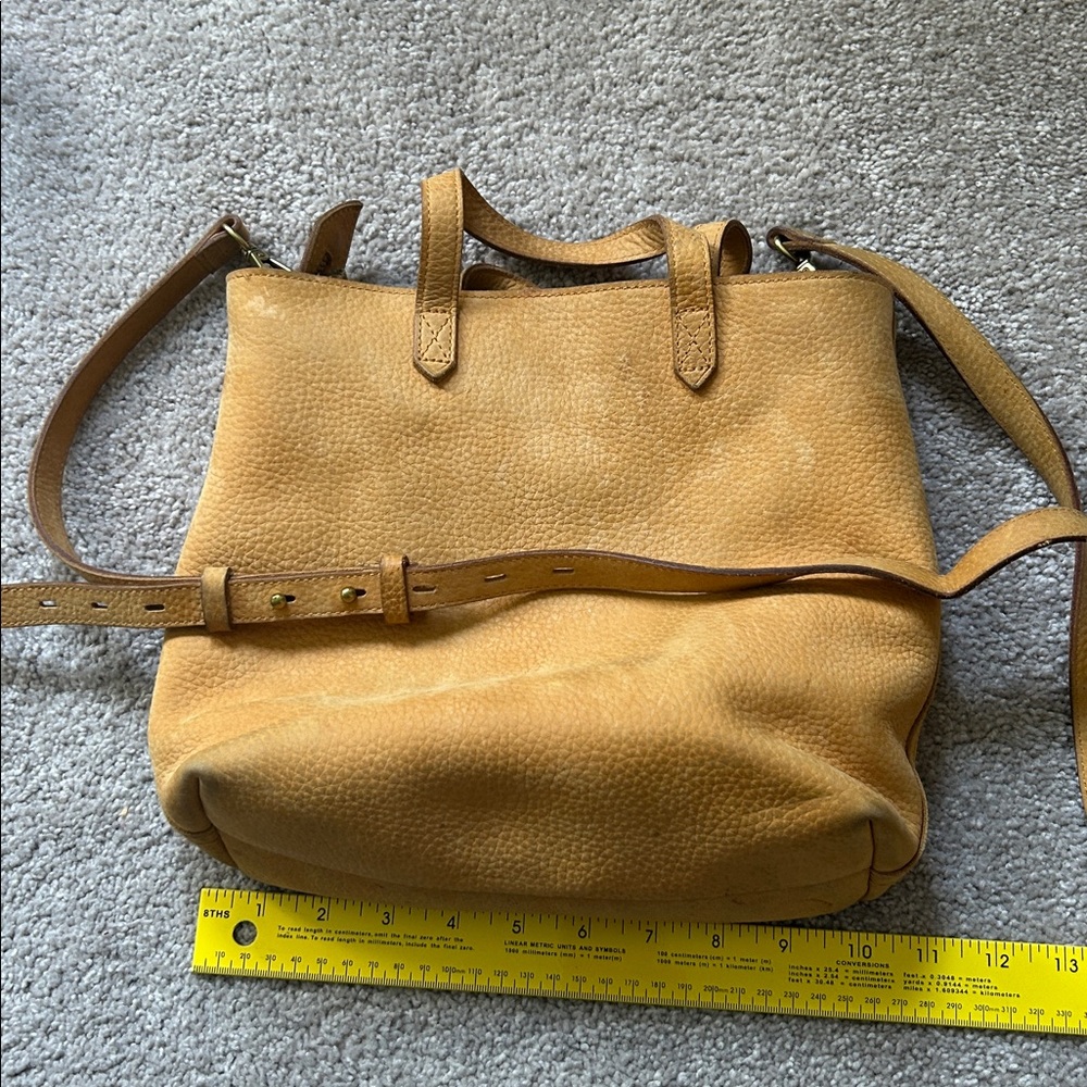 Tan Leather Tote Bag